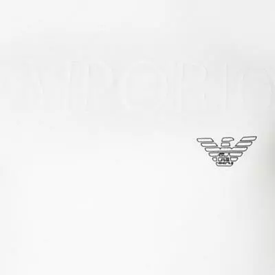 EMPORIO ARMANI Crew Neck 111035/CC716/00010 T-Shirt, Baumwolle, Weiß 4 EMPORIO ARMANI Crew Neck 111035/CC716/00010 T-Shirt, Baumwolle, Weiß – Bild 4