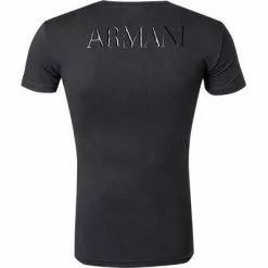 EMPORIO ARMANI Crew Neck 111035/CC716/00020 T-Shirt, Baumwolle, Schwarz -Wäsche Verkaufsshop 266931 norm3