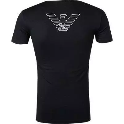 EMPORIO ARMANI V-Neck 110810/CC735/00020 T-Shirt, Baumwolle, Schwarz 3 EMPORIO ARMANI V-Neck 110810/CC735/00020 T-Shirt, Baumwolle, Schwarz – Bild 3