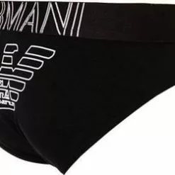 EMPORIO ARMANI Brief 110814/CC735/00020 Slip, Baumwoll-Stretch, Schwarz, Schawrz -Wäsche Verkaufsshop 266943 norm3