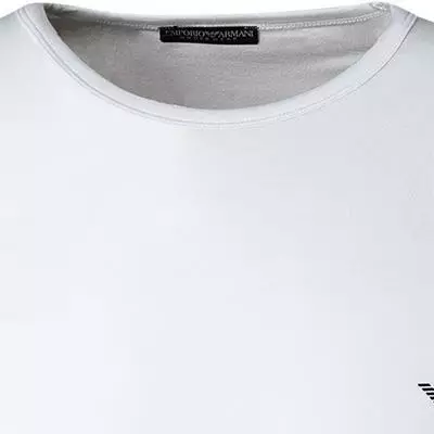 EMPORIO ARMANI Crew Neck 111035/CC735/00010 T-Shirt, Baumwolle, Weiß 2 EMPORIO ARMANI Crew Neck 111035/CC735/00010 T-Shirt, Baumwolle, Weiß – Bild 2