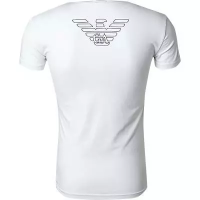 EMPORIO ARMANI Crew Neck 111035/CC735/00010 T-Shirt, Baumwolle, Weiß 3 EMPORIO ARMANI Crew Neck 111035/CC735/00010 T-Shirt, Baumwolle, Weiß – Bild 3