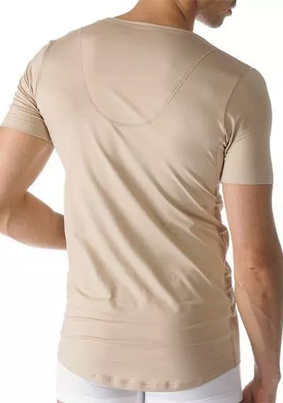 MEY Drunterhemd V-Neck Slim Fit 46098/111 Baumwolle COOLMAX®, Skin, Light skin 2 MEY Drunterhemd V-Neck Slim Fit 46098/111 Baumwolle COOLMAX®, Skin, Light skin – Bild 2
