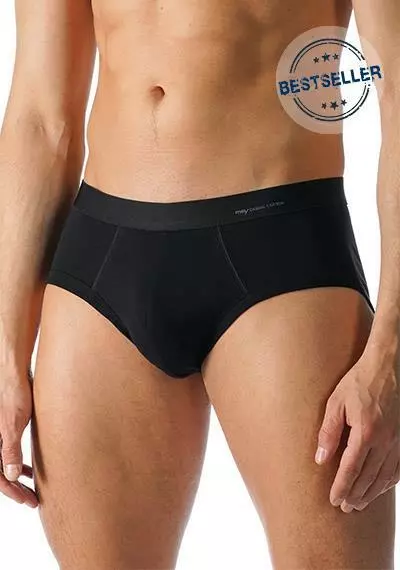 Mey CASUAL COTTON Men-Slip 49112/123 Pima Baumwoll-Stretch, Schwarz, Black 2 Mey CASUAL COTTON Men-Slip 49112/123 Pima Baumwoll-Stretch, Schwarz, Black – Bild 2