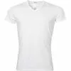 HOM Classic V-Shirt 400206/0003 T-Shirt, Baumwolle, Weiß, White
