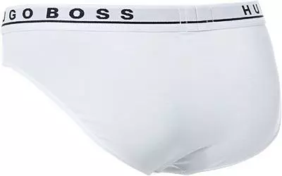 BOSS Brief 3er Pack 50325402/100 Slips, Baumwolle, Weiß, White 3 BOSS Brief 3er Pack 50325402/100 Slips, Baumwolle, Weiß, White – Bild 3