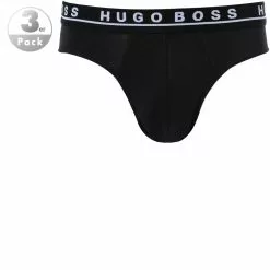 BOSS Brief 3er Pack 50325402/001 Slips, Baumwolle, Schwarz, Black