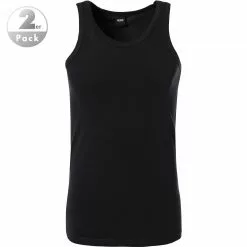 BOSS Tank Top 2er Pack 50325406/001 Tanktops, Baumwoll-Stretch, Schwarz, Black