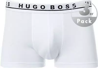 BOSS Trunk 3er Pack 50325403/100 Baumwolle, Weiß, White 2 BOSS Trunk 3er Pack 50325403/100 Baumwolle, Weiß, White – Bild 2