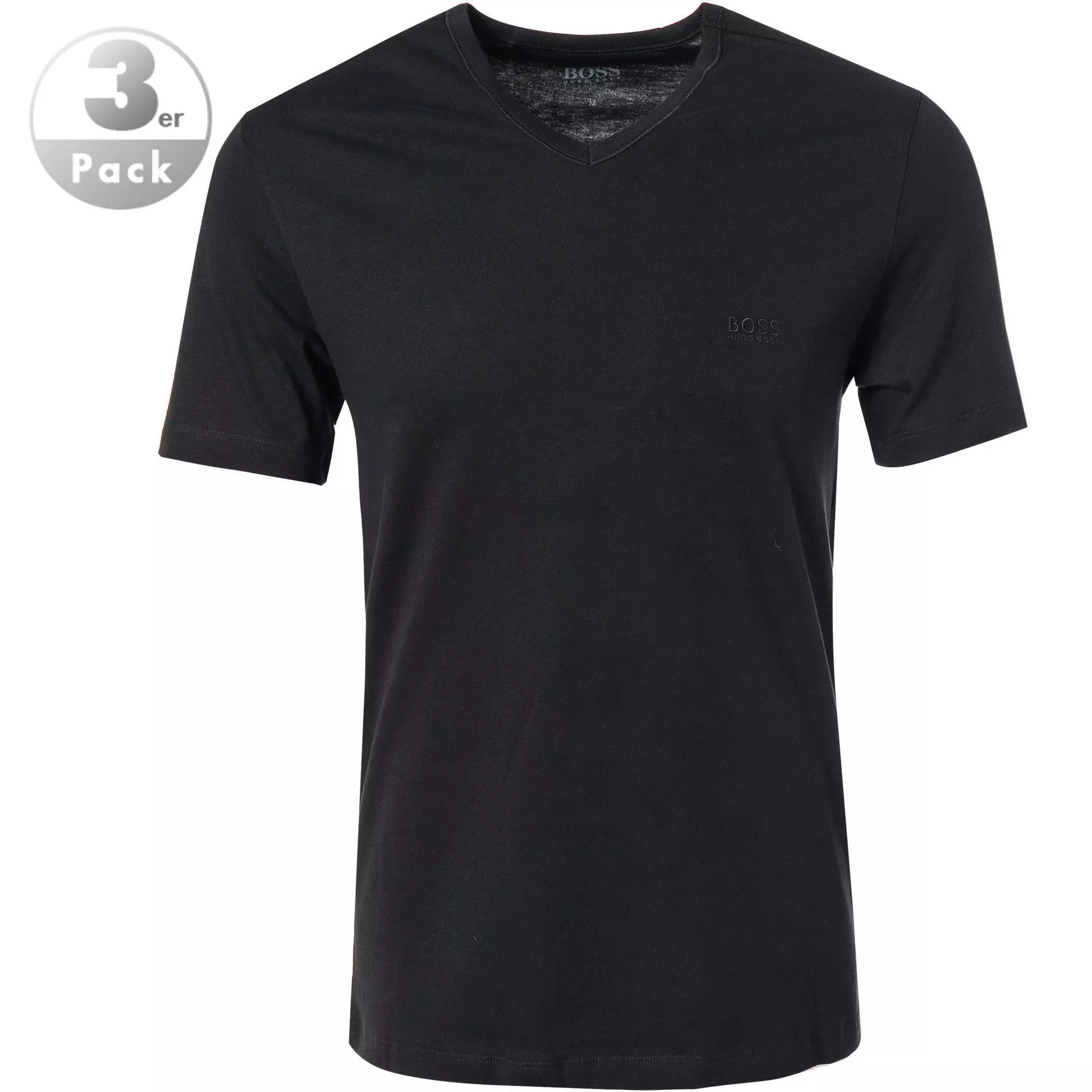 BOSS T-Shirt VN 3er Pack 50325389/001 T-Shirts, Baumwolle, Schwarz, Black 1 BOSS T-Shirt VN 3er Pack 50325389/001 T-Shirts, Baumwolle, Schwarz, Black