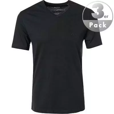 BOSS T-Shirt VN 3er Pack 50325389/001 T-Shirts, Baumwolle, Schwarz, Black 2 BOSS T-Shirt VN 3er Pack 50325389/001 T-Shirts, Baumwolle, Schwarz, Black – Bild 2