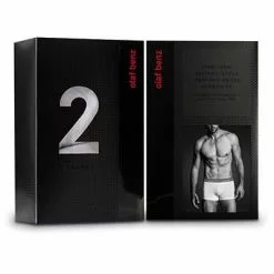 Olaf Benz RED1010 Boxerpants 2er Pack 101023/1000 Trunks, Baumwolle, Weiß, White -Wäsche Verkaufsshop 273673 norm4