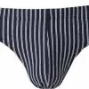 Schiesser Supermini 159613/803 Slip, Baumwolle, Navy gestreift, Dunkelblau