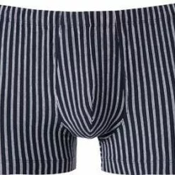Schiesser Shorts 159614/803 Trunk, Baumwolle, Navy gestreift, Dunkelblau