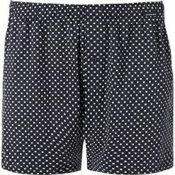 Schiesser day and night Boxershorts 159610/803 Baumwolle, Navy gemustert, Dunkelblau