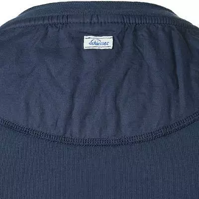 Schiesser Revival Karl-Heinz Shirt 1/1 160097/803 Longsleeve, Baumwolle, Dunkelblau 3 Schiesser Revival Karl-Heinz Shirt 1/1 160097/803 Longsleeve, Baumwolle, Dunkelblau – Bild 3