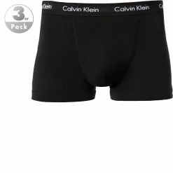 Calvin Klein Underwear Calvin Klein COTTON STRETCH 3er Pack U2662G/XWB Trunks, Baumwolle, Schwarz