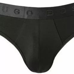 BOSS Brief Signature 50377707/001 Slip, Baumwolle, Schwarz