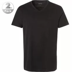 BOSS T-Shirt VN 2er Pack 50377779/001 T-Shirts, Baumwolle, Schwarz