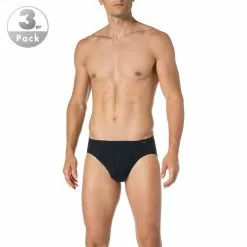 Schiesser Essential Supermini 3er Pack 205221/803 Slips, Baumwolle, Navy, Dunkelblau