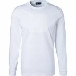 Fred Perry T-Shirt M4549/100 Longsleeve, Baumwolle, Weiß