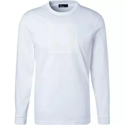 Fred Perry T-Shirt M4549/100 Longsleeve, Baumwolle, Weiß 1 Fred Perry T-Shirt M4549/100 Longsleeve, Baumwolle, Weiß