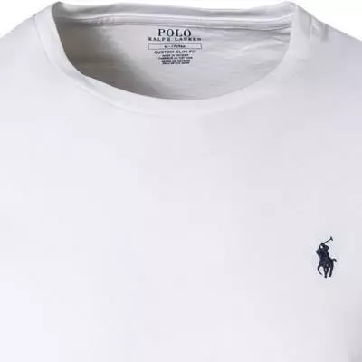 Polo Ralph Lauren Longsleeve 710671468/004 Custom Slim Fit, Baumwolle, Weiß 2 Polo Ralph Lauren Longsleeve 710671468/004 Custom Slim Fit, Baumwolle, Weiß – Bild 2
