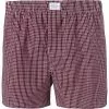 Novila Shorts 9554/055/219 Boxershorts, Baumwolle, Rot-weiß kariert, Bordeaux
