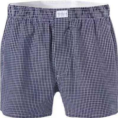 Novila Shorts 9554/055/204 Boxershorts, Baumwolle, Dunkelblau-weiß kariert, Marine 1 Novila Shorts 9554/055/204 Boxershorts, Baumwolle, Dunkelblau-weiß kariert, Marine