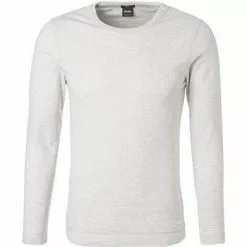 BOSS Longsleeve Tempest 50401846/105 Slim Fit, Baumwolle, Ecru meliert, Beige