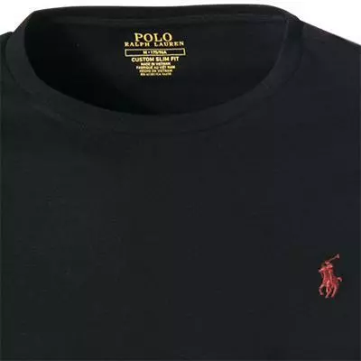 Polo Ralph Lauren Longsleeve 710671468/001 Custom Slim Fit, Baumwolle, Schwarz 2 Polo Ralph Lauren Longsleeve 710671468/001 Custom Slim Fit, Baumwolle, Schwarz – Bild 2