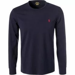 Polo Ralph Lauren Longsleeve 710671468/024 Longsleeeve, Custom Slim Fit, Baumwolle, Dunkelblau, Nachtblau