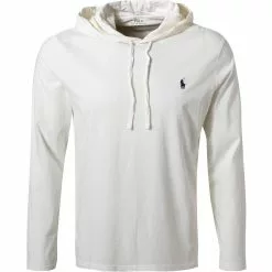 Polo Ralph Lauren Longsleeve 710652669/021 Longsleeve Hoodie , Baumwolle, Wollweiß, Wollweiß-dunkelblau