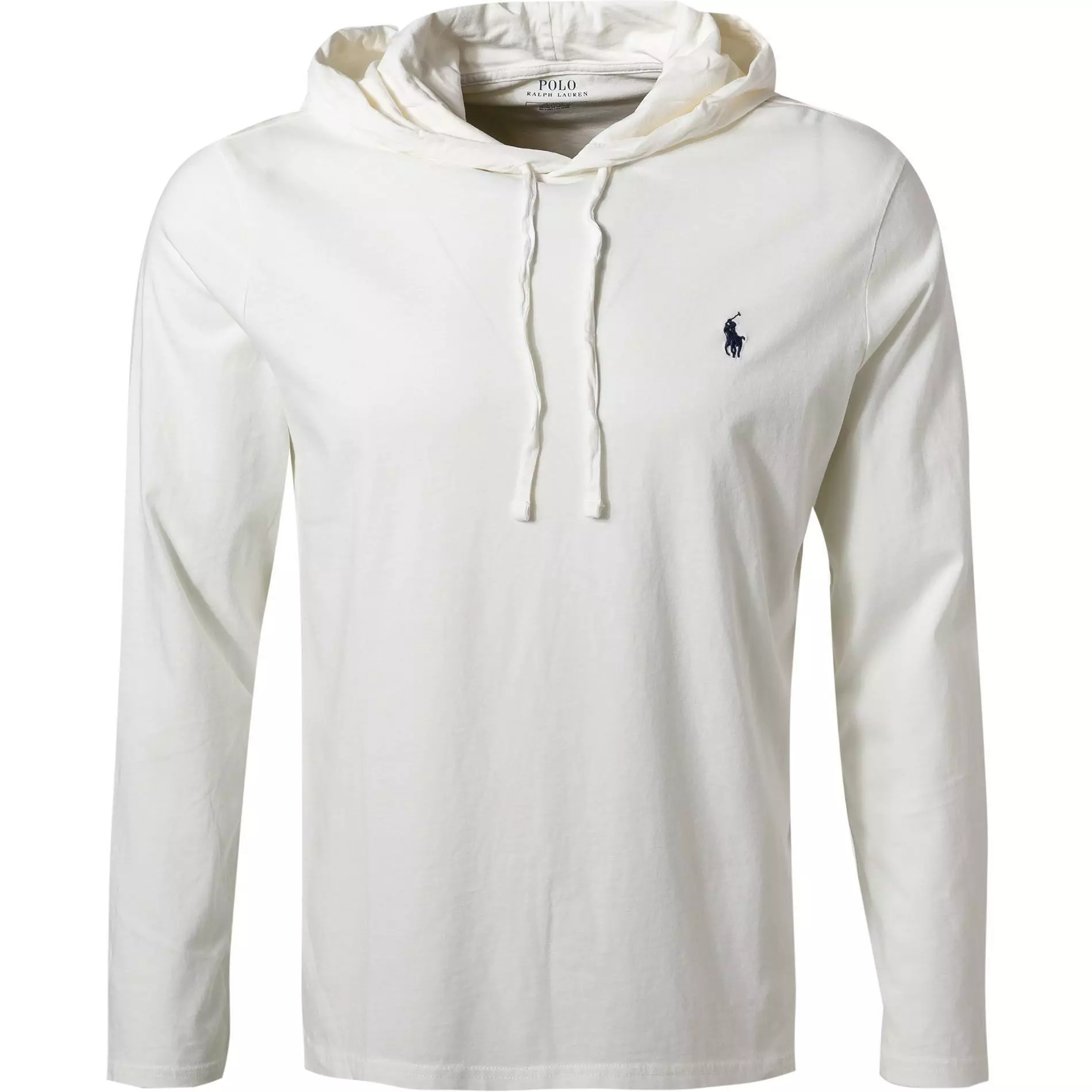 Polo Ralph Lauren Longsleeve 710652669/021 Longsleeve Hoodie , Baumwolle, Wollweiß, Wollweiß-dunkelblau 1 Polo Ralph Lauren Longsleeve 710652669/021 Longsleeve Hoodie , Baumwolle, Wollweiß, Wollweiß-dunkelblau