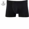 HANRO Pants 2er Pack 07 3079/0019 Trunks, Baumwolle, Schwarz, Black