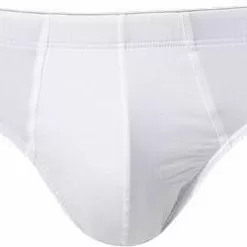 HANRO Briefs Cotton Superior 07 3085/0101 Slip, Baumwoll-Stretch, Weiß, White
