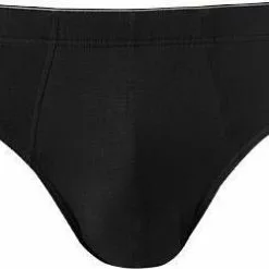 HANRO Briefs Cotton Superior 07 3085/0199 Slip, Baumwoll-Stretch, Schwarz, Black