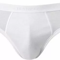 HANRO Midi Briefs Cotton Pure 07 3633/0101 Slip, Baumwolle, Weiß, White