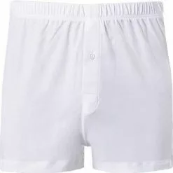 HANRO Boxers Sea Island Cotton 07 3172/0101 Boxershort, Baumwolle, Weiß, White