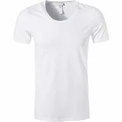 HANRO Shirt Cotton Superior 07 3088/0101 T-Shirt, Baumwolle, Weiß, White