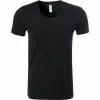 HANRO Shirt Cotton Superior 07 3088/0199 T-Shirt, Baumwolle, Schwarz, Black