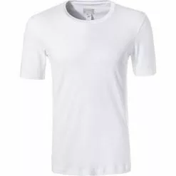 HANRO Shirt Sea Island Cotton 07 3174/0101 T-Shirt, Baumwolle, Weiß, White