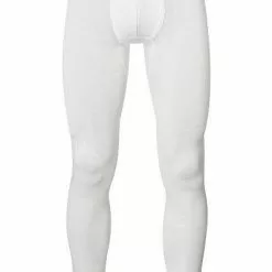 HANRO Longleg Woolen Silk 07 3412/0795 Lange Unterhose, Seide, Wollweiß, Cygne