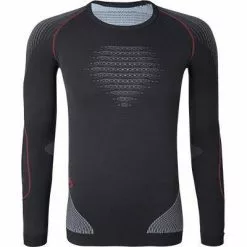 UYN T-Shirt U100006/G974 Funktionsshirt, Mikrofaser, Dunkelgrau, Grau-weiß-rot