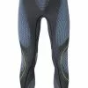 UYN Pants U100014/G976 Lange Unterhose, Mikrofaser, Anthrazit, Anthrazit-blau-neongelb
