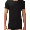 Zimmerli Sea Island 286 T-Shirt 286/1441/86 Sea Island Baumwolle, Schwarz, Black