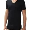 Zimmerli Metropolitan T-Shirt 286/1442/86 Sea Island Baumwolle, Schwarz, Black