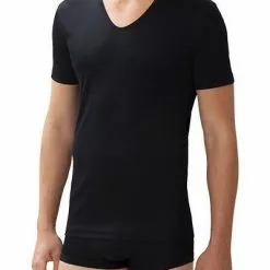 Zimmerli Metropolitan T-Shirt 286/1442/86 Sea Island Baumwolle, Schwarz, Black