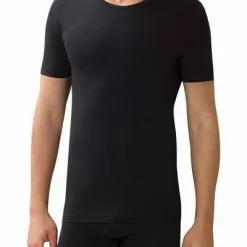 Zimmerli Pure Comfort T-Shirt 172/1461/86 Baumwoll-Stretch, Schwarz, Black