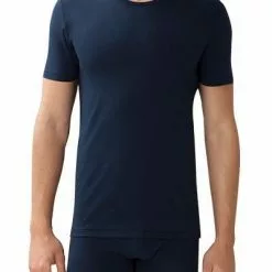 Zimmerli Pure Comfort T-Shirt 172/1461/447 Baumwoll-Stretch, Navy, Dunkelblau